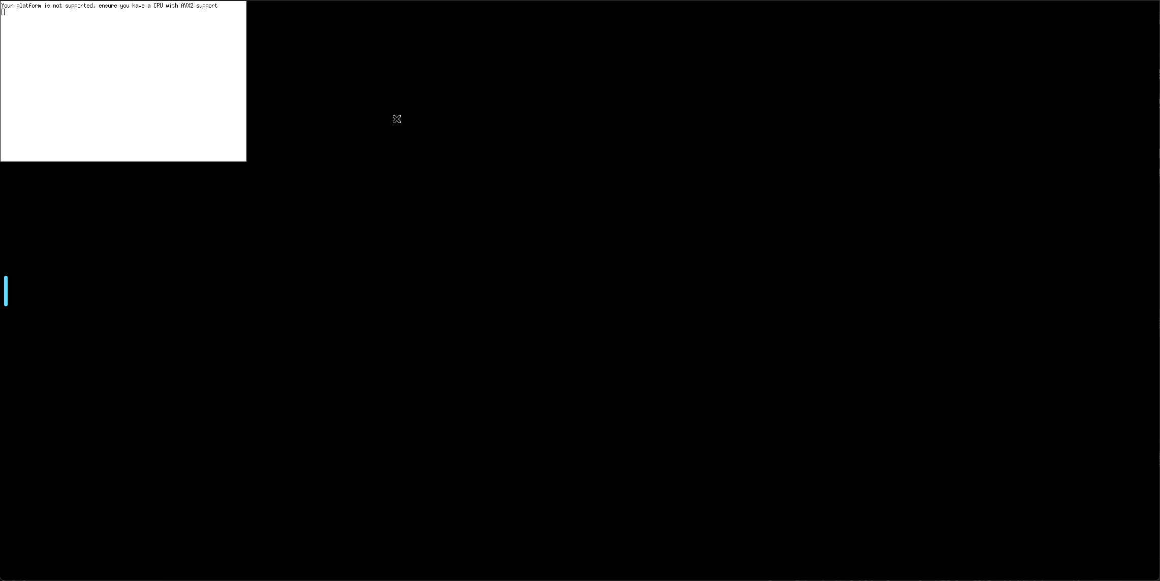 AVX2 不支持报错
